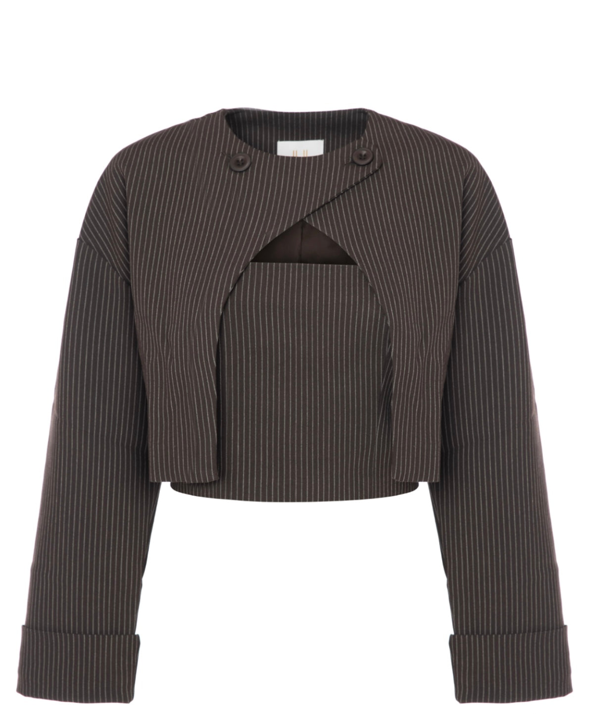 JL Manuela Brown Set – Blazer & Crop Top