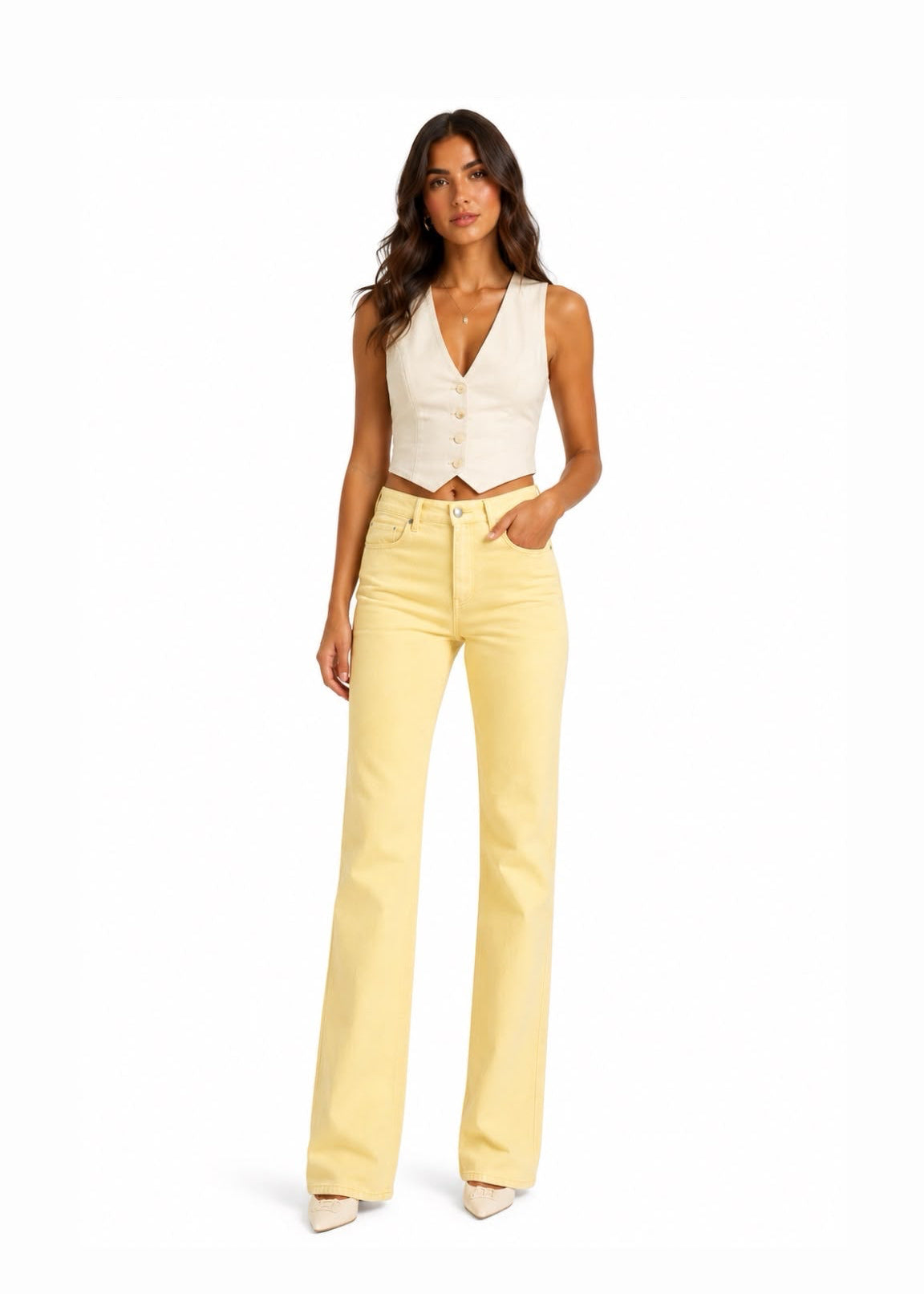 Buttermilk Yellow Jeans-1