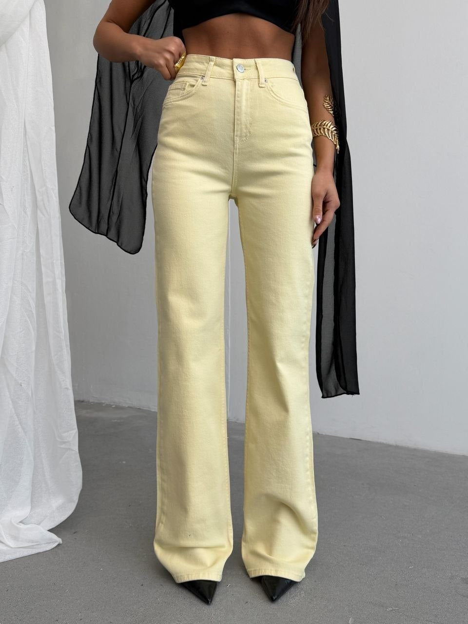 Buttermilk Yellow Jeans-4