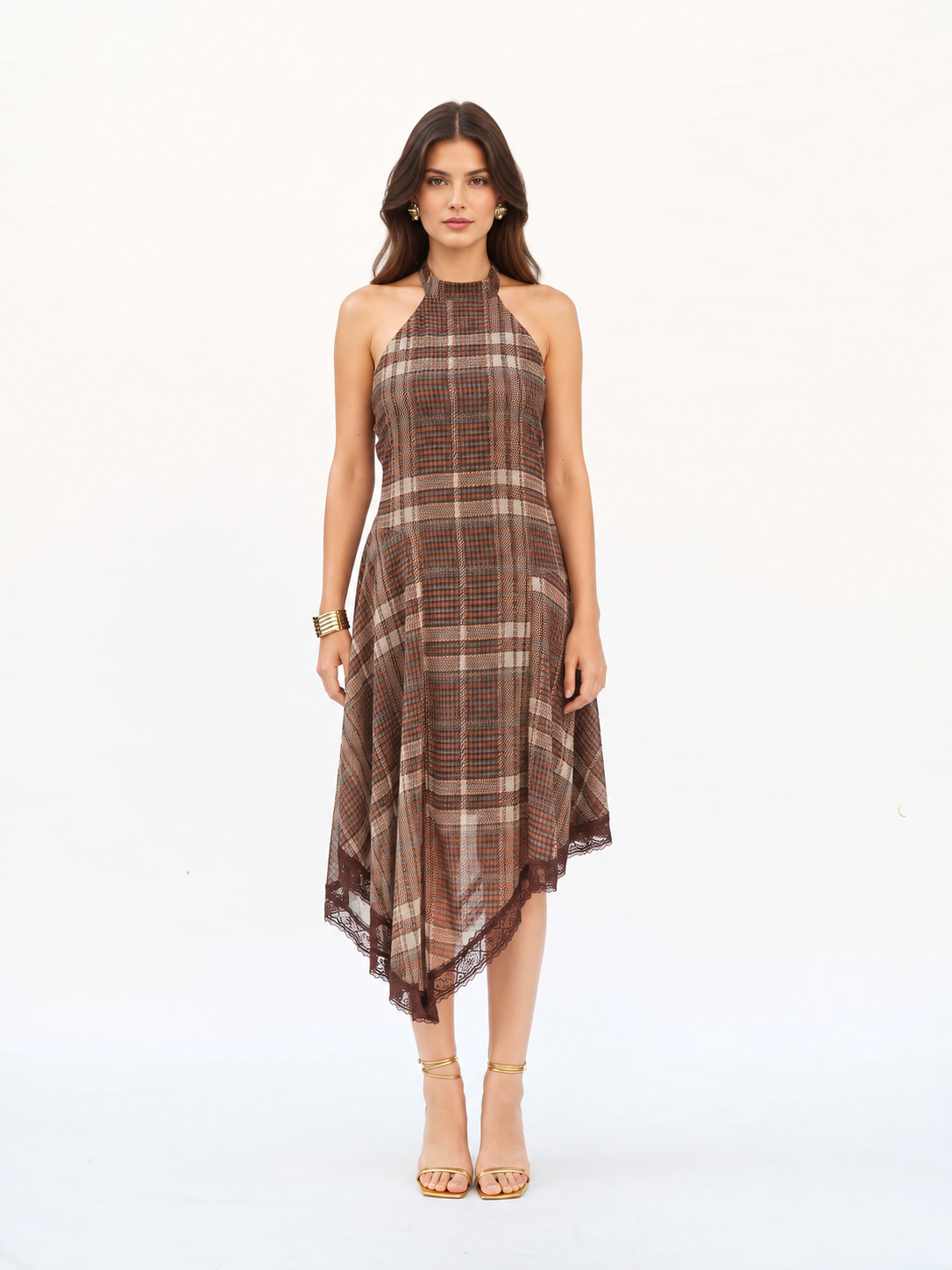 Adessa Dress - Brown-1