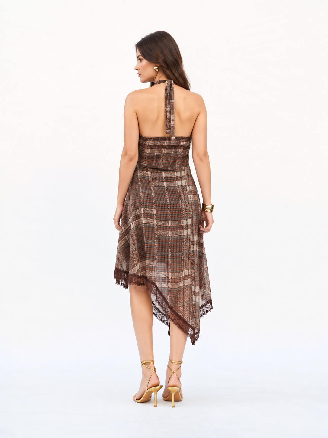 Adessa Dress - Brown-2