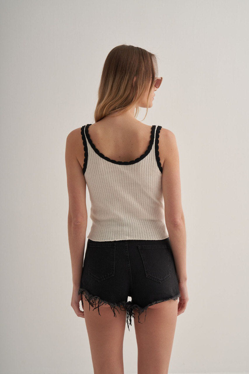 Zaya Bow Knit Top – Taupe