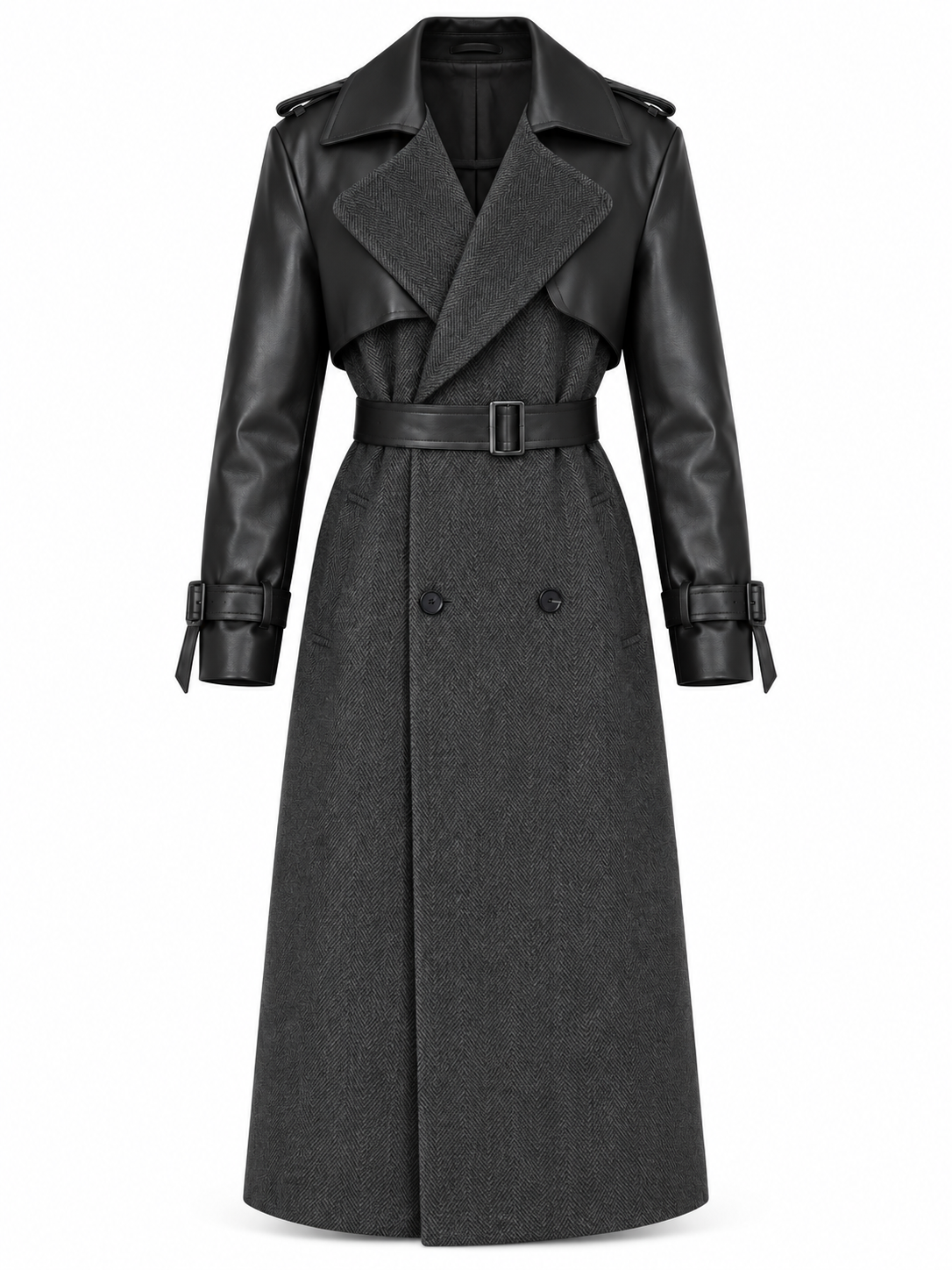 Hazal Trench Coat – Anthracite-1