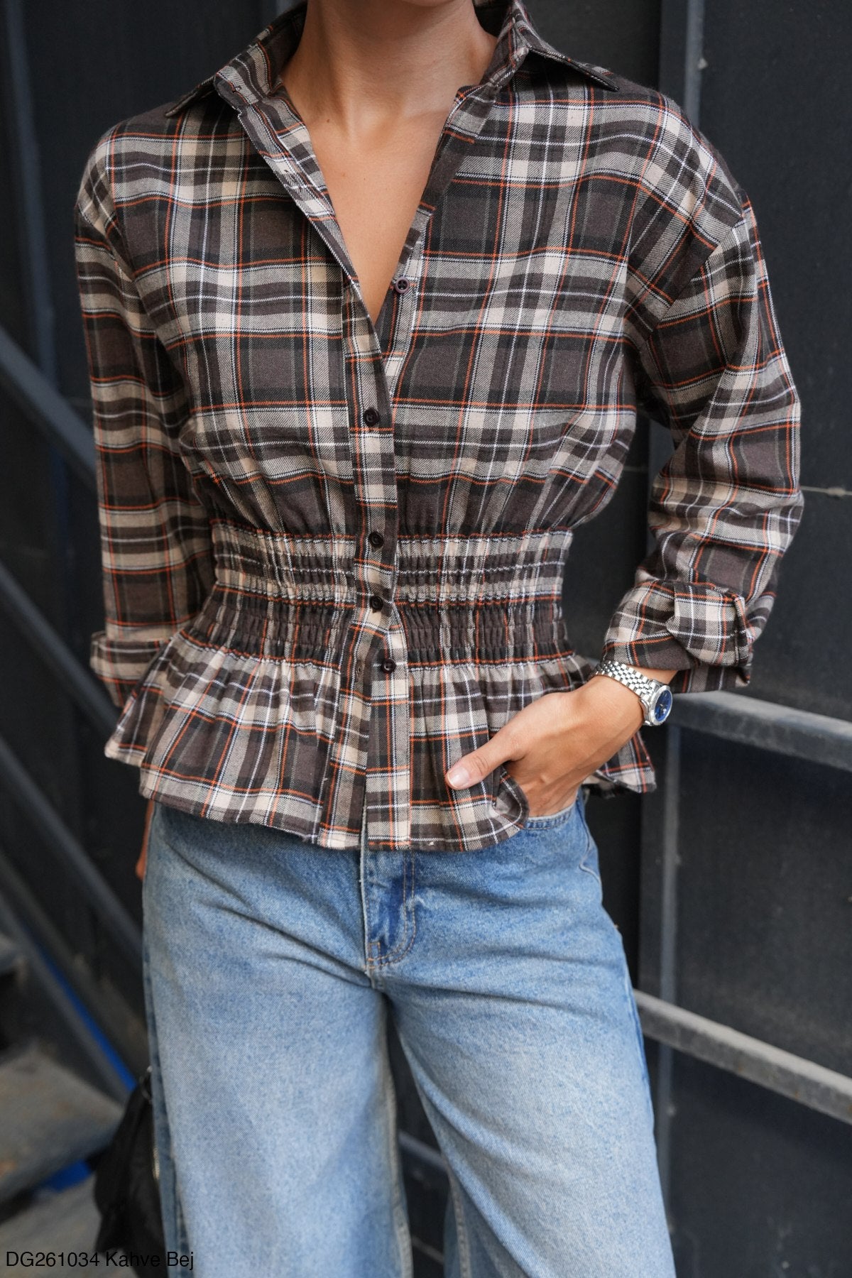 Tartan Shirt – Orange-2