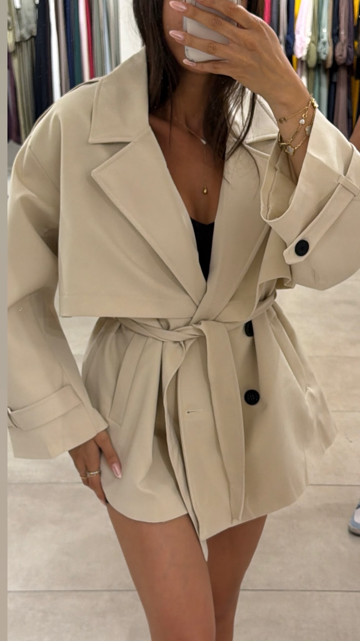 Farah Trench Coat – Beige-1