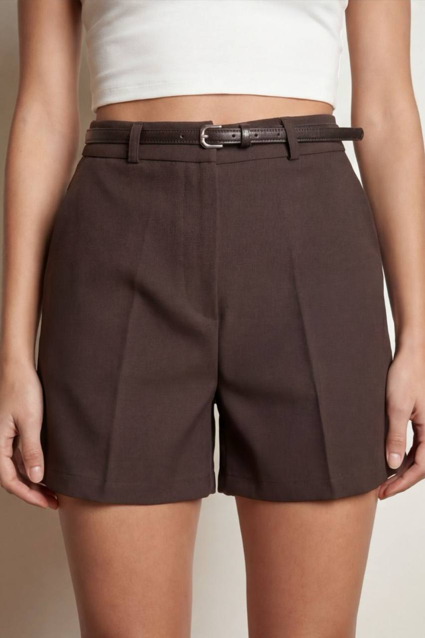 Qaziel Shorts - Brown-2