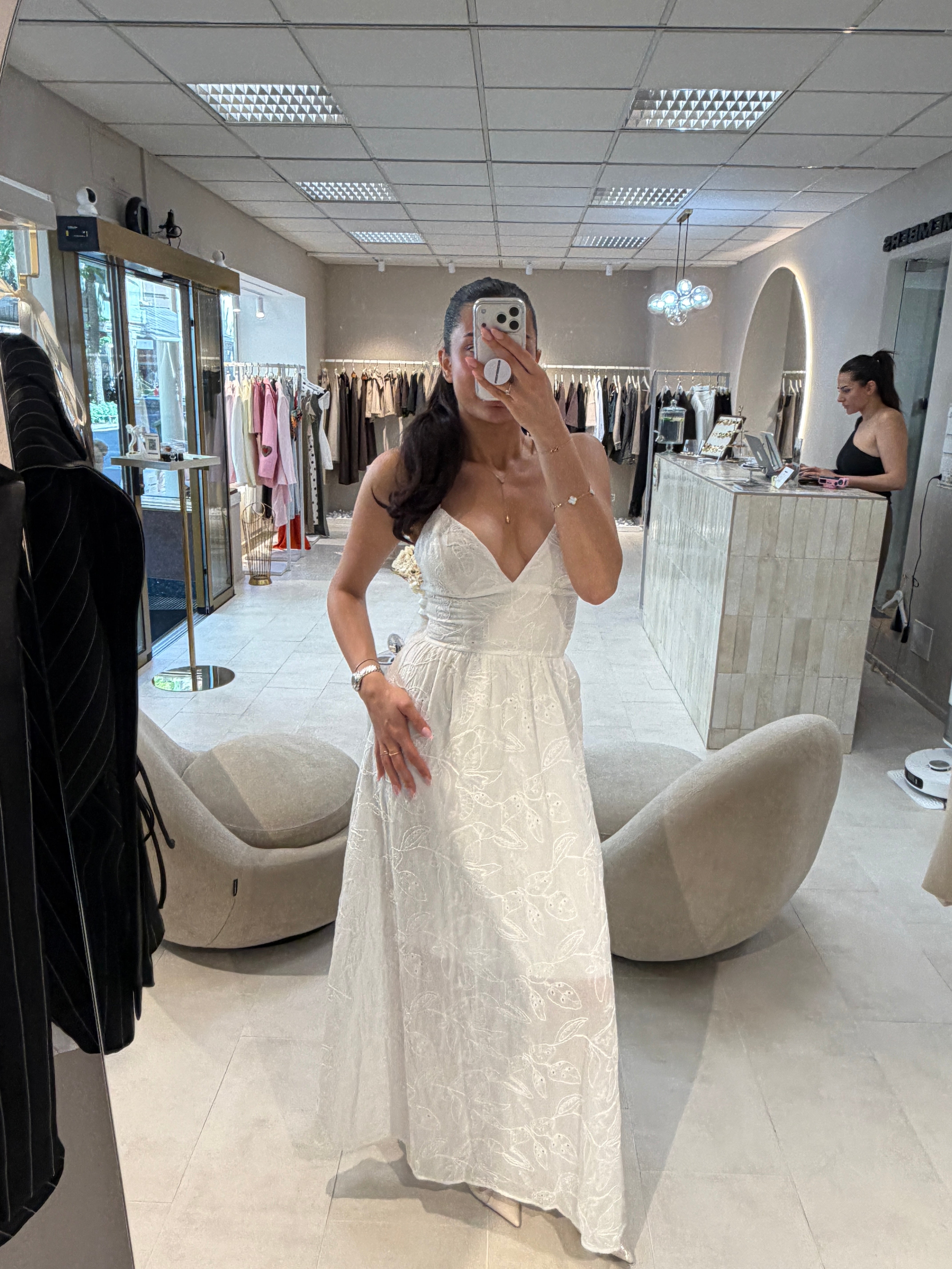 White Long Summer Dress - Coco