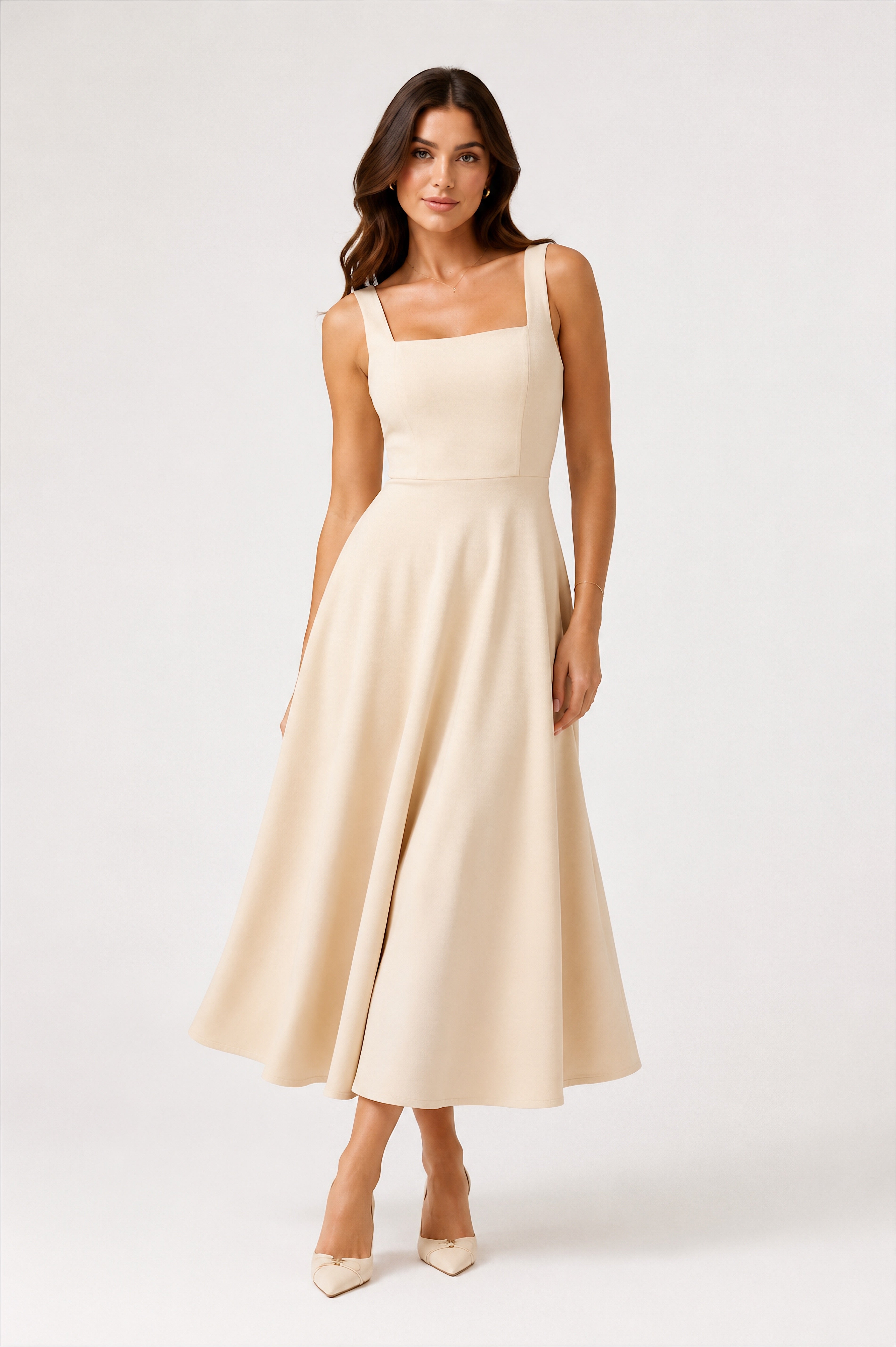 Pola Dress – Beige