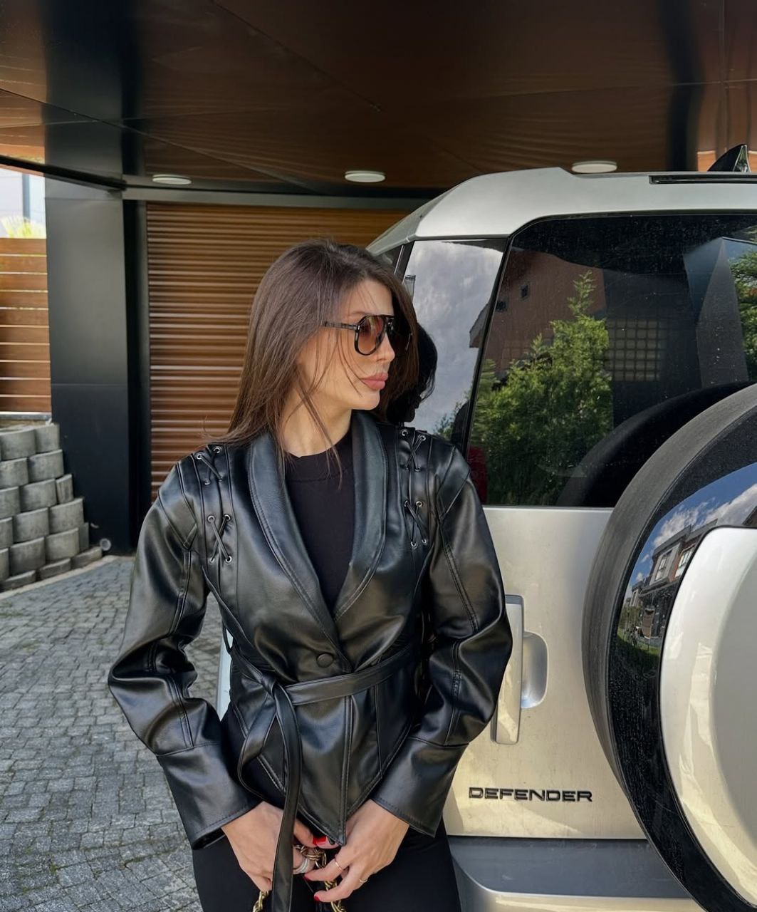 Florence Leather Jacket – Black-1