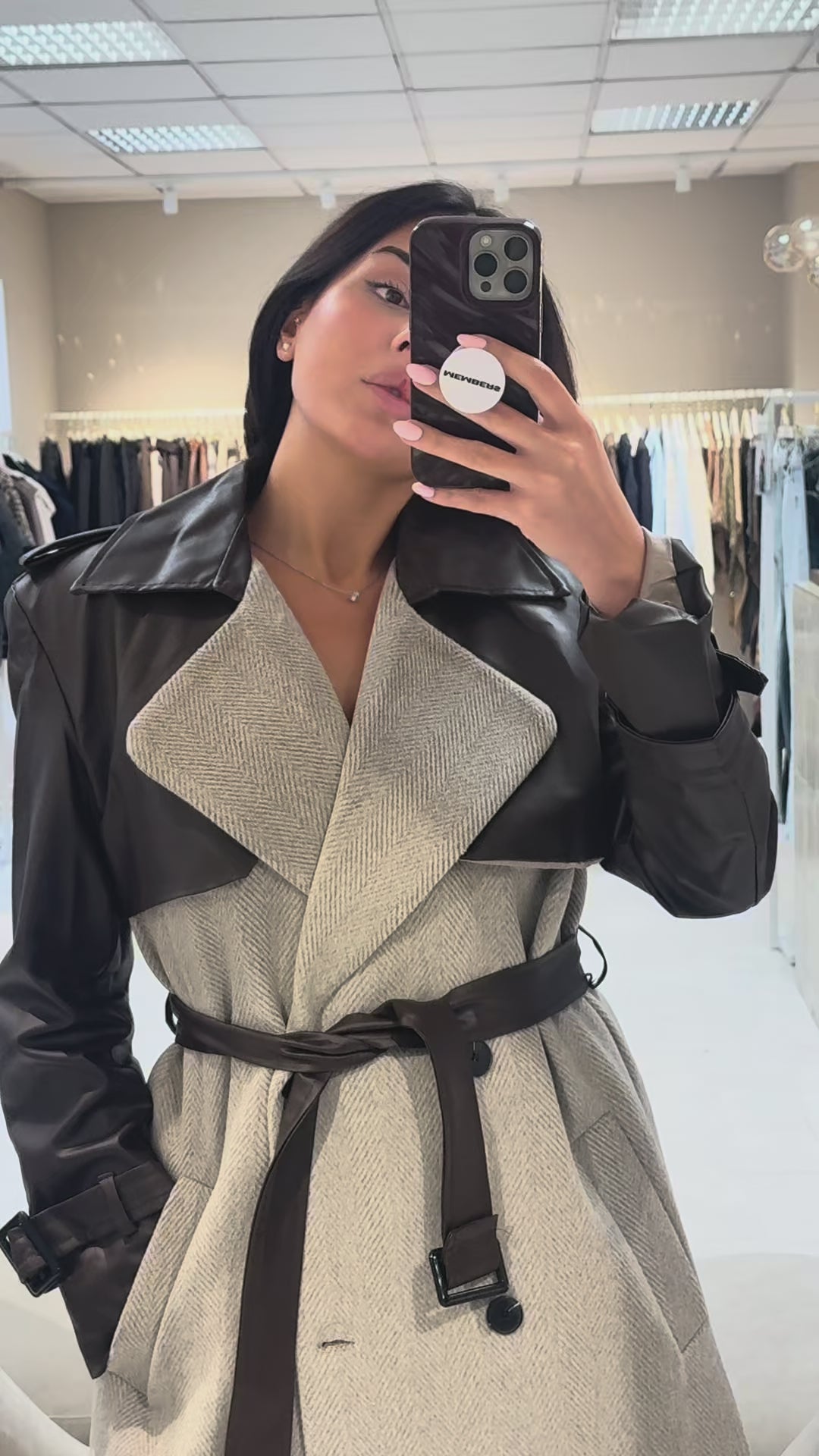 Hazal Trench Coat – Oatmeal-2