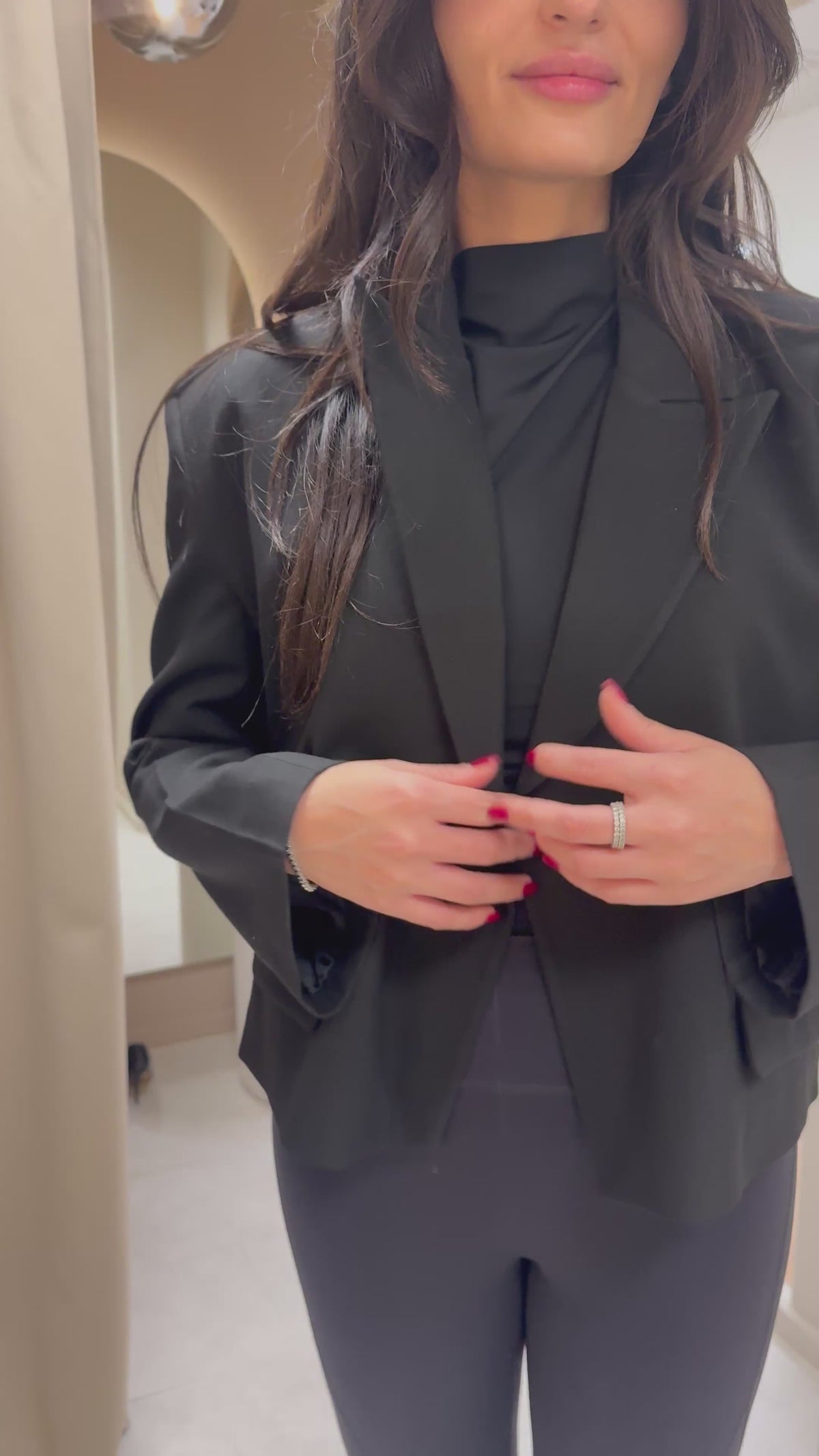 Emy Hip-length Blazer – Black-5